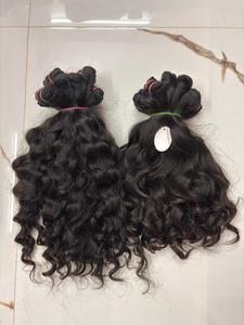 ผมมนุษย์อินเดียแบบดิบ  แบบลอนธรรมชาติ  จัดเรียงเกล็ดผม  สีธรรมชาติ  รับผลิตแบบ OEM/ODM  ขายส่ง - Product Image 2