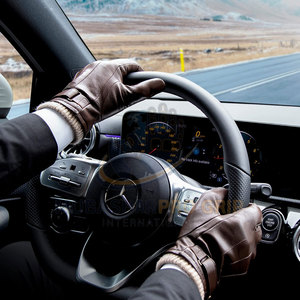 Gants de conducteur en cuir de haute qualité pour hommes, gants de travail de qualité supérieure, pour usage extérieur - Product Image 3