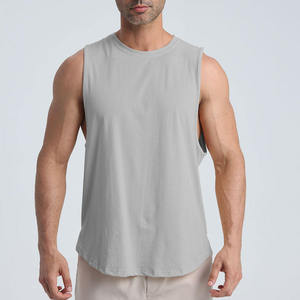 OEM Custom Wholesale Manufacturer Moisture Wicking Workout Tank Top Gym <b>Singlet</b> Bulk Supplier Private Label Wear - Product Image 6