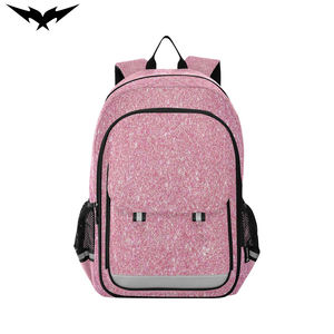 Mochila Escolar Brillante Ligera y Duradera para Niñas con Cierre de Cremallera, Mochila Escolar con Lentejuelas Cuadradas, Moderna - Product Image 2