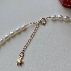 Collar de Perlas de Agua Dulce Retro para Mujer, con Colgante en Forma de Moneda de Oro de 14K, Perla Natural Incrustada, Elegante para la Clavícula - Product Image 2