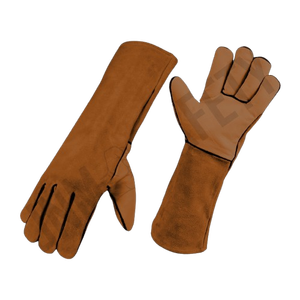 Gants de soudage en cuir pleine fleur grainé, robustes, pour soudeur TIG, protection des mains, gants de travail industriels, sécurité au travail - Product Image 3