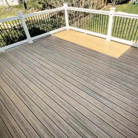 Planches de terrasse WPC imperméables pour décoration, co-extrusion, revêtement de pont de bateau WPC, support de plancher en aluminium