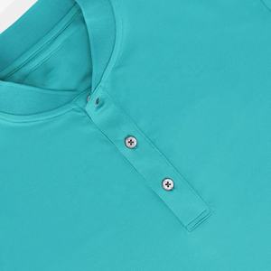 Vente en gros de polo pour hommes avec col montant T-shirt polo uni à manches courtes en tissu à séchage rapide d'été avec logo personnalisé pour garçons - Product Image 2