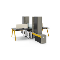 Vente d'usine de meubles de bureau modulaires modernes sur divers bureaux de bureau poste de travail d'écran de cloison de bureau de compartiment