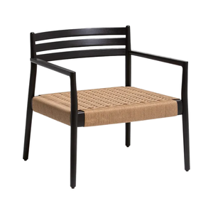 Haute qualité en bois massif accoudoir salle à manger chaise balcon dossier chaise en bois massif hôtel café corde tissé chaise - Product Image 1