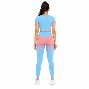 <b>Women</b> Quick Dry Sports <b>Leggings</b> High Waist Gym Yoga Fitness Running <b>Compression</b> Workout Stretch Athletic Pants - Product Image 2