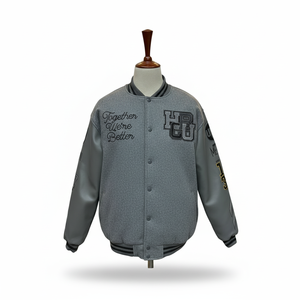 Chaquetas Varsity de Béisbol con Mangas de Cuero y Bordado Chenille, Personalizadas con Logotipo OEM, Estilo Vintage para Hombre, Precio Económico con Calefacción - Product Image 3