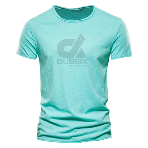 T-shirt sportif à manches courtes pour homme, imprimé long, 100 % polyester, écologique, col rond, coupe ample, tissu Oxford 150g - Product Image 6