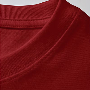 Nouveau T-shirt Homme 100% Coton Col Mock Rib Oversize Épaules Tombantes T-shirt Uni Streetwear Lourd pour Homme - Product Image 4