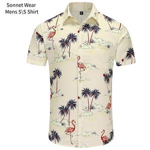 <b>Men</b> <b>Beach</b> Hawaiian Button <b>Shirt</b> Short Sleeve Summer Clothing - Product Image 6