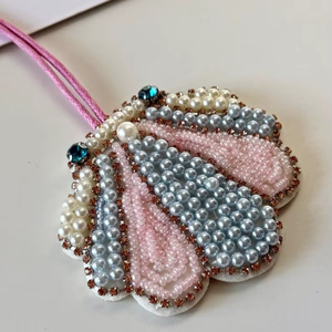 Pendentif sphérique en laiton émaillé bleu fait main, amulette œil porte-bonheur plaqué or, protection pour enfants, breloques de mode, porte-clés - Product Image 1