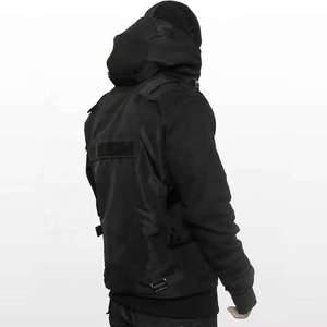 Sweat à capuche tactique Techwear pour homme, veste Cyberpunk Streetwear Ninja, coupe-vent fonctionnel multi-poches, tenue urbaine Darkwear avec masque - Product Image 5