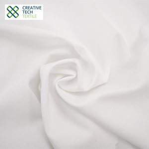 Tissu jersey tricoté innovant en fibres recyclées SWL-CK0142, laine de mer organique PET/Sorona/Spandex=46/46/8, léger et absorbant l'humidité - Product Image 2