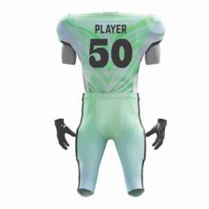 Maillot de football américain personnalisé unisexe sans manches col en V imprimé numérique en maille respirante 100 % polyester taille adulte - Product Image 2