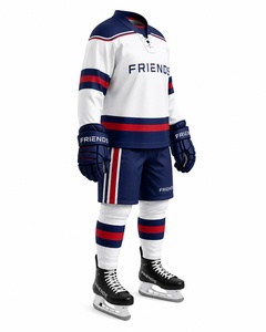 Breathable Eco-Friendly Lightweight Polyester Men's <b>Athletic</b> Jersey Shorts Comfortable Fit Sports Performance Ice Hockey Uniform - Product Image 3