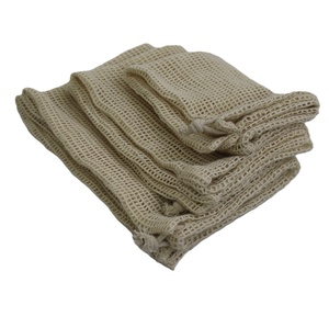 Alta demanda, la mejor calidad, directo de fábrica, transpirable, reutilizable, malla de algodón, bolsa con cordón, Juego de 3 para embalaje de comestibles para regalo - Product Image 2