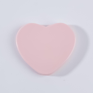 Miroir de bureau compact en forme de cœur avec double sac de rangement portable pour des retouches exquises et une commodité idéale en voyage - Product Image 5