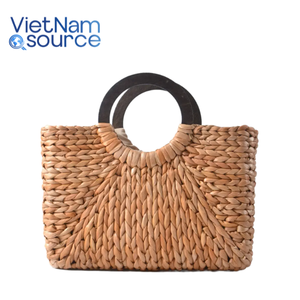 Bolsas de jacinto de agua hechas a mano de primera calidad-Artesanías ecológicas para mujeres-Venta al por mayor de lujo sostenible de Vietnam - Product Image 3