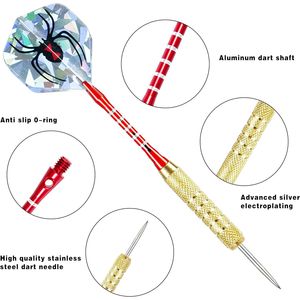 <b>18</b>-Piece Professional and Casual Metal Tip Set Perfect Steel Tip Design for Enhanced Darts <b>Game</b> - Product Image 2