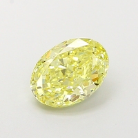Diamante amarillo ovalado de 1.90-2.00 quilates, corte elegante y vibrante, claridad VS1, piedra suelta para joyería fina, suministro al por mayor.