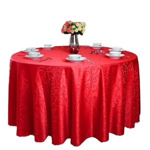 Nappe de table moderne de jardin en polyester jacquard noir rond de 120 pouces Nouveau design Couverture de salle à manger pour usage domestique Nappe en tissu tissé - Product Image 6