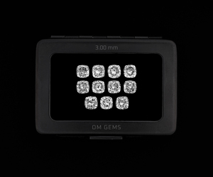 Diamant de laboratoire CVD-HPHT de 3,0 mm, taille coussin, 1 carat, couleur E, percé au laser, OM GEMS, en vrac pour la fabrication de bijoux, vente en gros (11 pièces) - Product Image 4