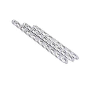 Implants chirurgicaux vétérinaires, ensemble de 3 plaques de compression à contact limité LC-DCP en acier inoxydable de 2,4 mm, manuelles, certifiées CE - Product Image 2