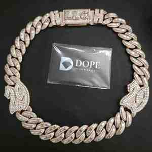 Luxury Full <b>Iced</b> <b>Out</b> 925 Silver Plated Lab Grown Diamond 18MM Link Cuban <b>Chain</b> Hip Hop Jewelry Gift - Product Image 6