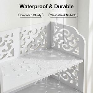 Scarpiera a 5 livelli in legno intagliato e plastica, salvaspazio, autoportante, organizer per ingresso e armadio - Product Image 6