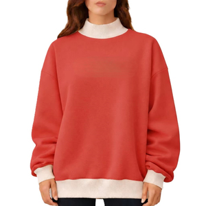 Sweat-shirts à col rond pour homme, hiver, broderie personnalisée, impression numérique, couleur unie, écologiques, coupe classique, 100% coton biologique - Product Image 5