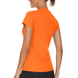 Wholesale Summer Outdoor Track Field Short Sleeve T Shirts for Women <b>Light</b> Weight Sun Protection Sportswear Clothing for Women - Product Image 2