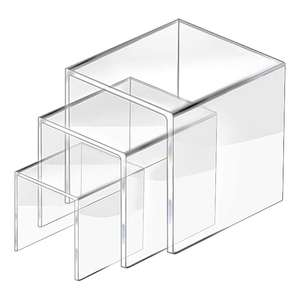 2025 Contemporary Clear Acrylic Display <b>Stand</b> Universal Riser for Decorative Items Different Colors Available Modern Style - Product Image 1