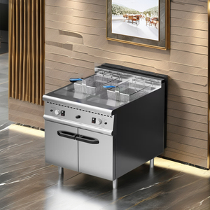 Kommerzielle Edelstahl-Gas fritte use Doppelt anks Lebensmittel verarbeitung maschinen von guter Qualität für Bäckerei mühlen motoren - Product Image 1