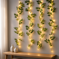 Guirlandes lumineuses de Noël, nouvelles guirlandes LED artificielles en saule de 2 mètres, alimentées par piles, lumière chaude, pour la décoration de mariage et de la maison