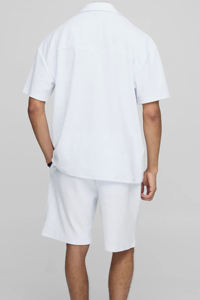 Nouvel ensemble mode homme automne : T-shirts et shorts personnalisables en fibre de bambou, imprimé décontracté, séchage rapide, tricoté en polaire, délavé à l'acide - Product Image 6