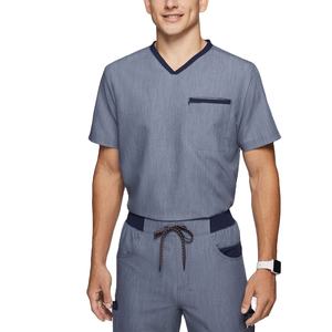 Uniformes de hospital con logotipo personalizado elástico de LICRA y poliéster, uniformes suaves para hombres, abrigos de laboratorio médico, uniforme de enfermera Unisex, novedad de 2025 - Product Image 1