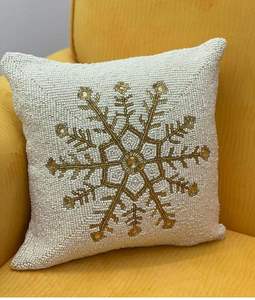 Housse de coussin perlée artistique et abordable avec broderie détaillée pour canapé, fauteuil d'appoint et décoration élégante de chambre à coucher - Product Image 5
