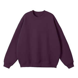 Sweat-shirt décontracté surdimensionné pour femme, col roulé uni, brodé, épaules tombantes, avec logo personnalisé sur le devant - Product Image 4
