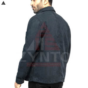 Chaqueta de Mezclilla Estilosa para Hombre, Ropa Casual, Venta al Por Mayor OEM, Chaqueta de Mezclilla de Algodón de Alta Calidad para Hombre, Chaqueta de Mezclilla Personalizada para Hombre en Venta - Product Image 3