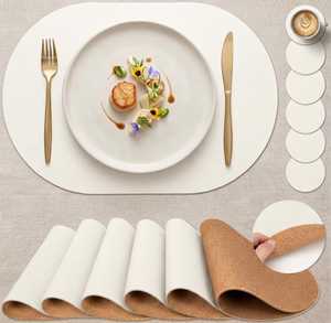 Tapis de table en cuir véritable anti-rayures, résistant à la chaleur et imperméable, en cuir de vachette véritable, pour sacs et étuis, décoration de table pour maison moderne LPM-0130 - Product Image 4