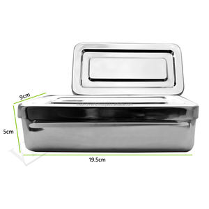 Caja de Instrumentos Quirúrgicos de Acero Inoxidable, Apta para Autoclave, con Certificación CE e ISO, Reutilizable, con Tapa, para Almacenamiento Dental - Product Image 1