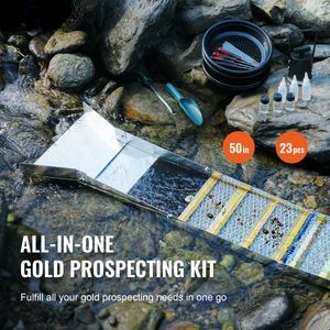 Kit Pieghevole per la Ricerca dell'Oro (50 Pollici, 23 Pezzi) per la Prospezione in Viaggio - Facile da Montare e Portatile - Product Image 2
