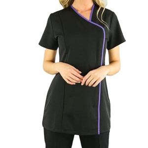 Haute Salon de coiffure élastique médecin soins infirmiers taille travail Logo personnalisé vêtements médical deux pièces femmes gommages uniformes SetsBY BS 2026 - Product Image 4