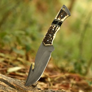 Cuchillo utilitario de punta afilada SHARP POINT TRADES, hoja de acero, mango de madera, espalda recta, no ajustable, 0.5mm de grosor, 6.7in de largo total - Product Image 6