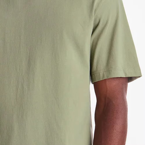 T-shirt unisexe homme surdimensionné vert olive, logo personnalisé, coton premium, coupe ample, streetwear décontracté, manches courtes - Product Image 3