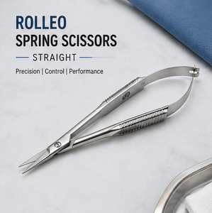 Tijeras de Precisión Rolleo con Punta Fina de Acero Inoxidable para Microdiscección - Product Image 3