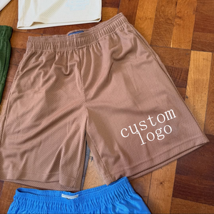 Pantalones Cortos de Malla Holgados y Relajados Transpirables para Hombre, Ropa Deportiva de Gimnasio, Pantalones de Verano para el Día del Domingo, Diseñador OEM ODM, Proveedor de Gran Demanda - Product Image 1
