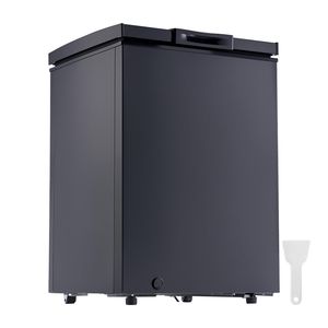 Compact 3.3 Cu.ft Chest <b>Freezer</b> Top Open Door Deep <b>Freezer</b> with 2 Removable Baskets Adjustable Temperature Household Use - Product Image 1