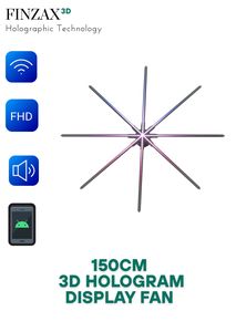 Ventilador Holográfico 3D de Rotación Rápida de 150 cm, Ventilador Publicitario con Pantalla Holográfica LED 3D, Diseño Impermeable para Exteriores - Product Image 3